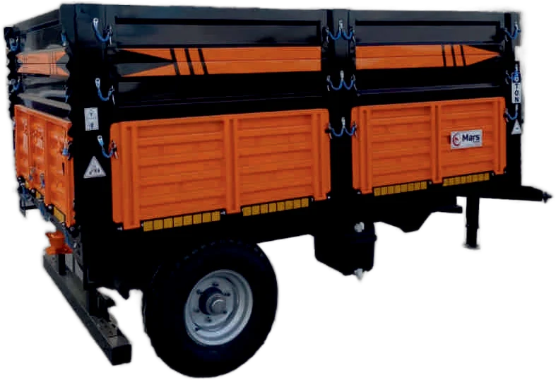 ARS 6 ton tek dingil damperli römork